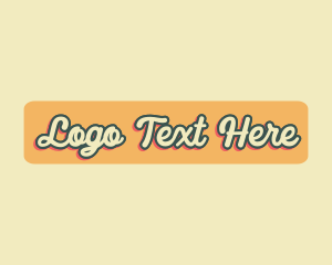 Vintage - Vintage Cursive Wordmark logo design