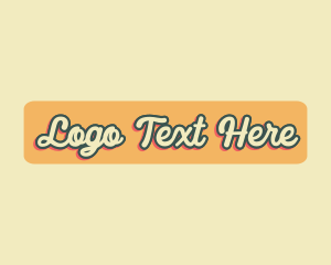 Tropical - Tropical Hipster Cursive logo design