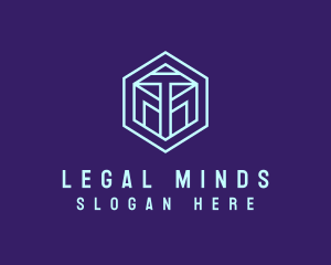 Hexagonal Minimalist Tech Logo