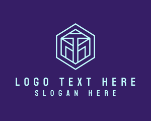 Hexagonal Minimalist Tech Logo