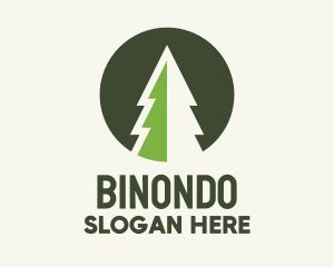 Agricultural - Pine Tree Minimalist Badge logo design