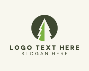 Gardener - Pine Tree Forest logo design