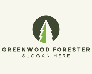 Pine Tree Forest logo design