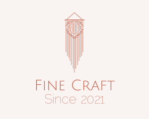 Wall Hanging Thread Macrame logo design