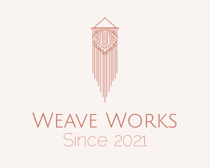 Weave - Wall Hanging Thread Macrame logo design