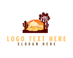 Sand - Desert Dunes Camel logo design