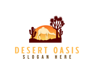 Camel - Desert Dunes Camel logo design