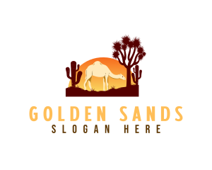 Sand - Desert Dunes Camel logo design