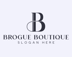 Boutique Hotel Business Letter B logo design