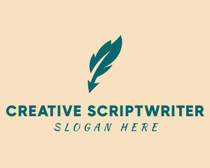 Feather Quill Writer  logo design