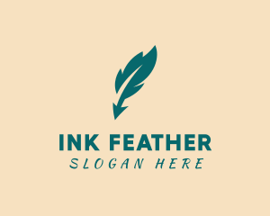 Quill - Feather Quill Writer logo design