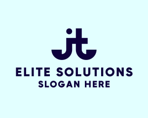 Letter Bi - Letter JT Enterprise logo design