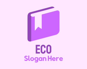3d Purple Book Logo