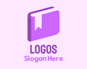 3d Purple Book Logo