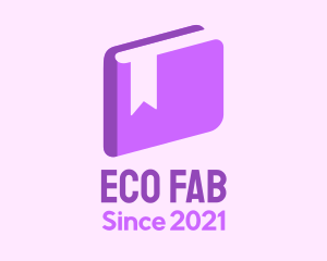 3d Purple Book logo design