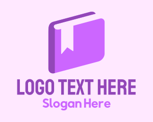 3d Purple Book Logo