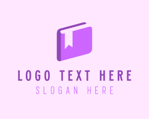 Corporate - Book Purple Bookmark logo design