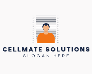 Inmate - Prison Jail Male Inmate logo design