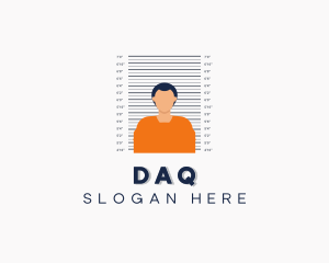 Suspect - Prison Jail Male Inmate logo design
