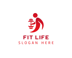 Strong Fitness Trainer logo design