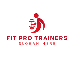 Strong Fitness Trainer logo design