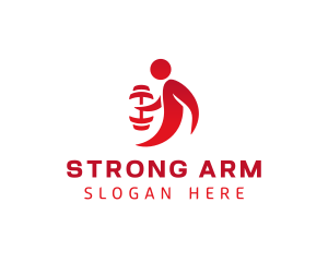 Strong Fitness Trainer logo design