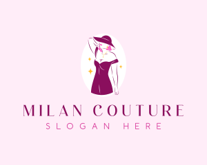 Sexy Fashionista Dress logo design