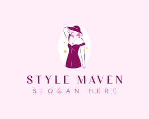 Sexy Fashionista Dress logo design