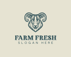 Ram Animals Livestock logo design