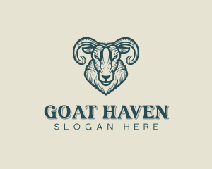 Ram Animals Livestock logo design