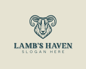 Lamb - Ram Animals Livestock logo design