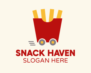 Fries Snack Cart logo design