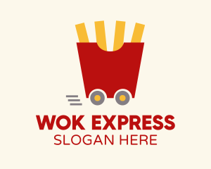 Fries Snack Cart logo design