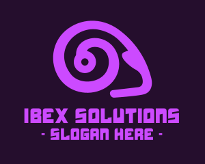 Ibex - Purple Aries Ram logo design