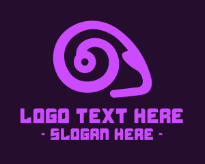 Horn - Purple Aries Ram logo design