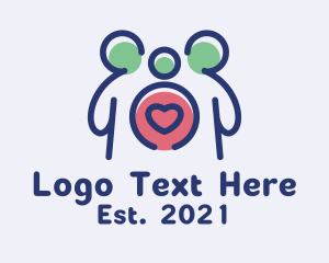 Social Service - Parent Child Love logo design
