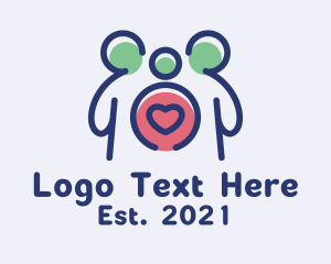 Children - Parent Child Love logo design