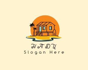 Travel - Sunset Beach Cottage logo design