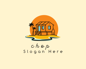 Trip - Sunset Beach Cottage logo design