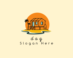 Water - Sunset Beach Cottage logo design