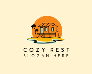 Sunset Beach Cottage logo design