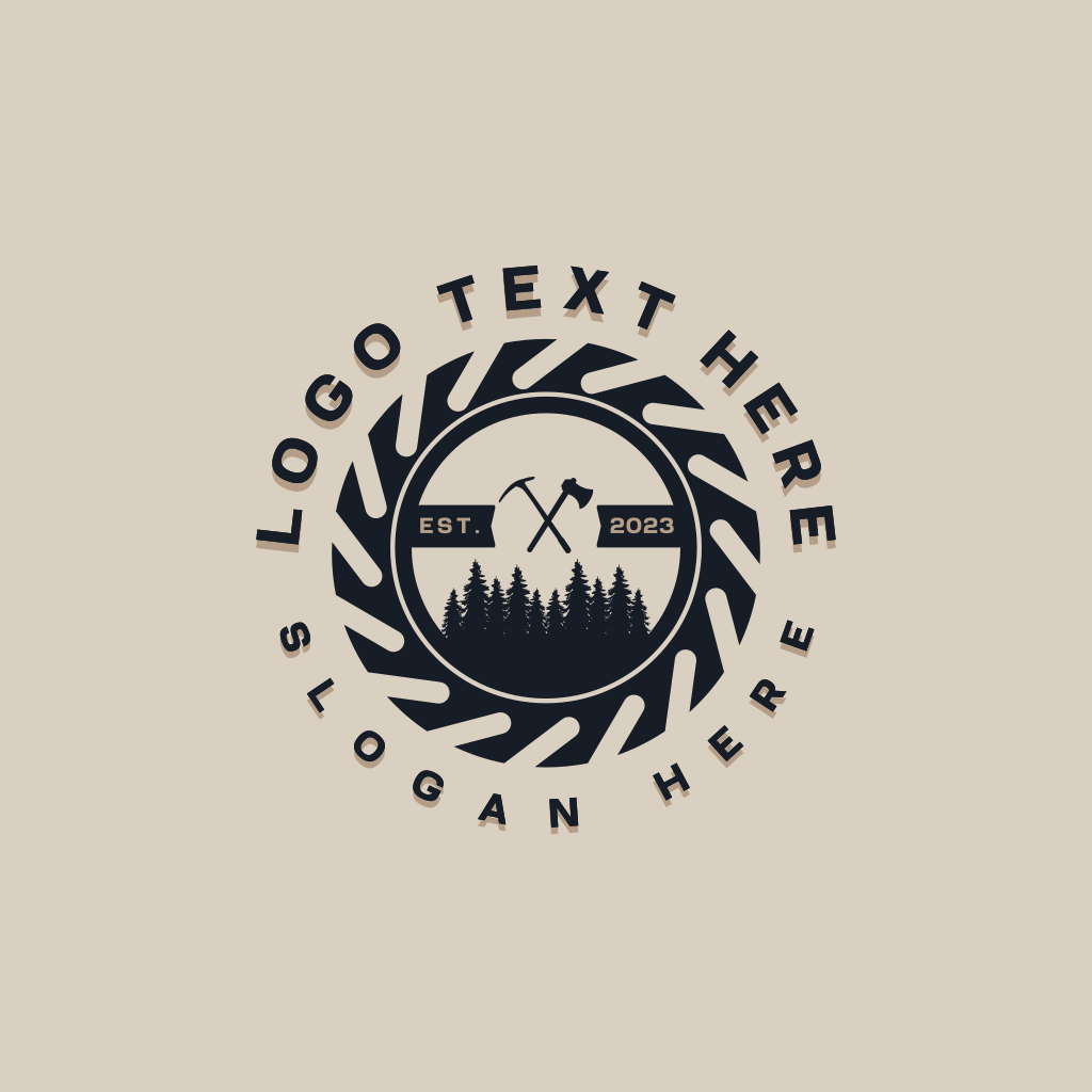 Forest Tree Logging Logo | BrandCrowd Logo Maker