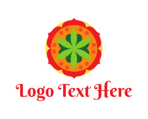 Indian Restaurant - India Flower Spa logo design