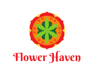 India Flower Spa logo design