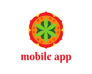 Plant - India Flower Spa logo design