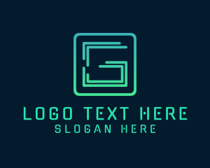 Application - Cyber Tech Letter G logo design