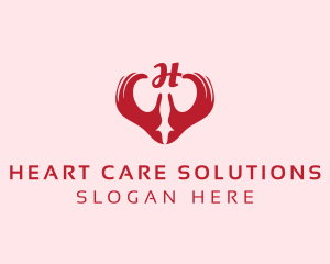 Heart Hands Caring logo design