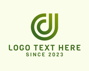 Letter Ud - Digital Modern Letter D Business logo design