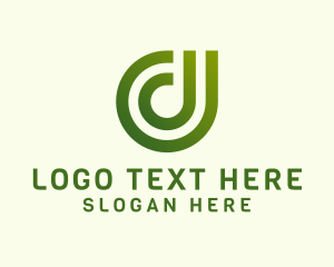 Digital Modern Letter D Business Logo