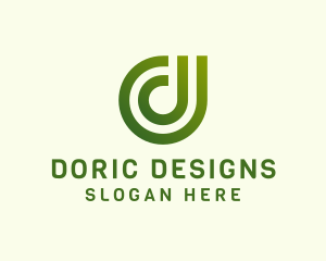 Digital Modern Letter D Business logo design